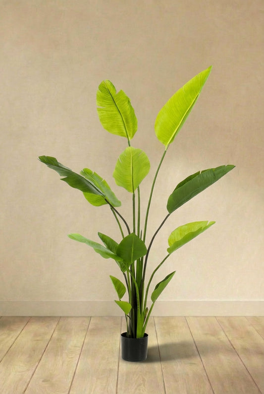 Strelitzia Nicolai plante artificielle (h150cm / Ø14cm)