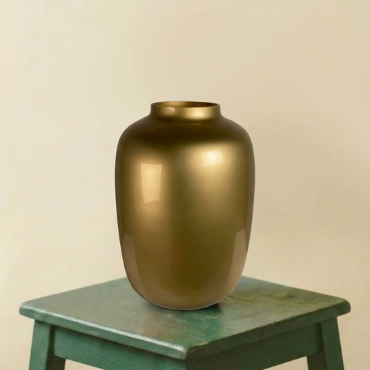 Vase doré (d25cm / h35cm)